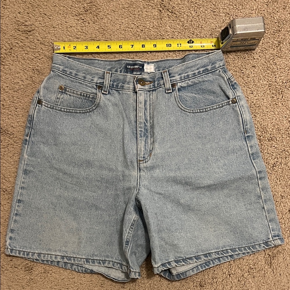 Vintage Liz Claiborne Women's Light Blue High Waist Shorts
